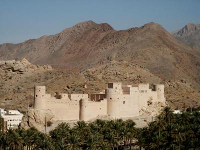 Fort in the oasis at Nakhal