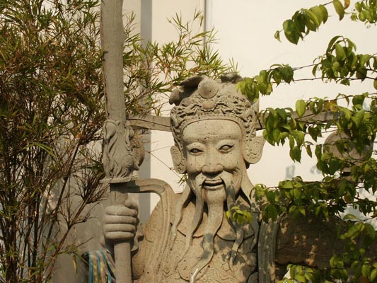 Stone guardian, Wat Pho, Bangkok