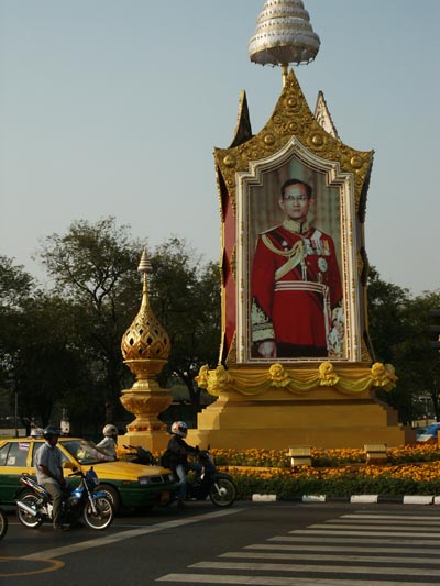 Much beloved King of Thailand, Rama IX, reigning since 1946