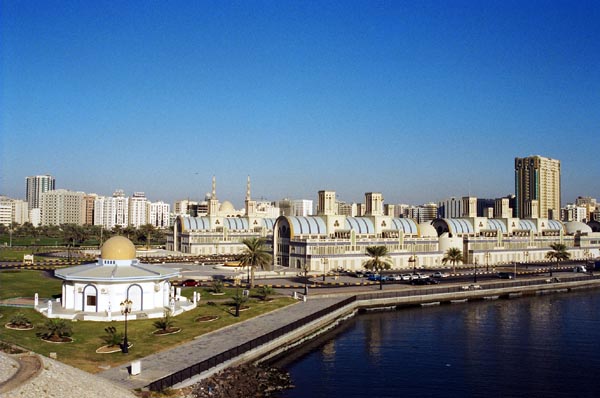View from the Sharjah Bridge over Khalid Lagoon