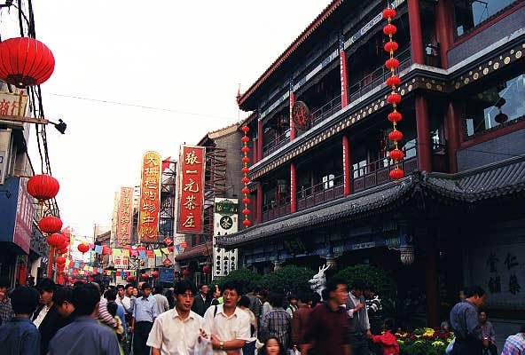 Old shopping street south of Quianmen, Beijing