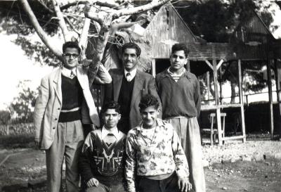 Naim Nassar (center). Audeh Rantisi, Ahmed Kamleh, Husni Hassan, Ibrahim Nimr Deeb