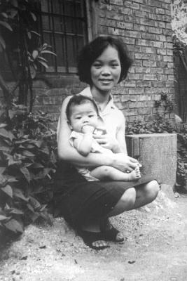 1966, my elder brother and my mother.