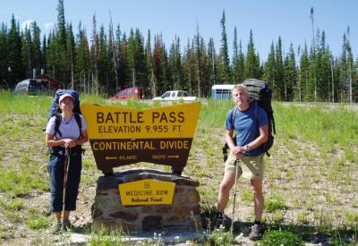starting our Divide hike in Wyoming Battle Pass