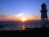 lighthouse - Portishead at sunset