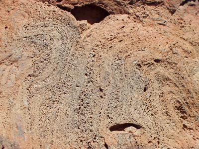 Close-up of a rock with air pockets