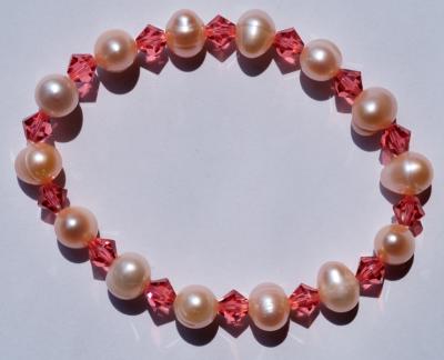 Padparadscha and Pearls