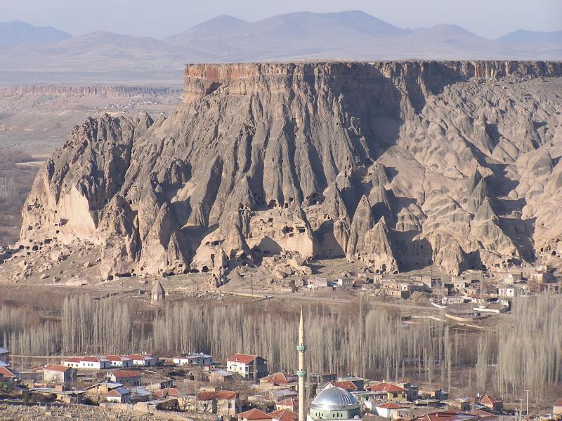 Town of Selimiye - Fairy Chimneys in the background