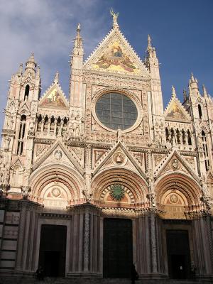 The front of the Duomo