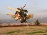 Strange sculpture of airplane parts @ Fort Belvedere