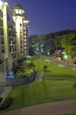 Outside our room at dusk
