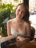 Meg at Cafe