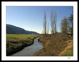 Drainage ditch through the farmlands