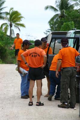 One of our group members brought along an authentic prison shirt from Muntinlupa prison. He blended right in!