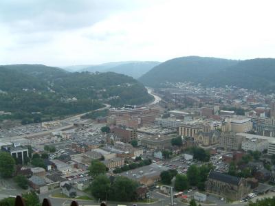 A View of Johnstown where the flood waters came in