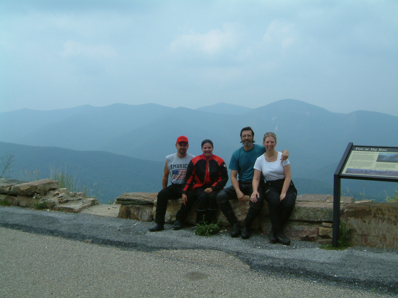 Kevin, Vickie, Jerry & Jean on Skyline Dr