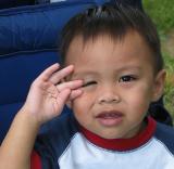 Saluting...sort of *