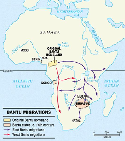 Bantu Migrations - DNA E3a