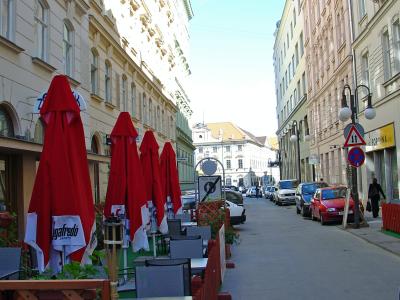 A street in Brno, Czech Republic
