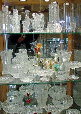 Fine Bohemian crystal, a famous product of the Czech Republic