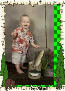 Gone fishing..... 8 mo old