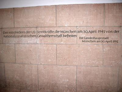 Memonial to Munich's Liberation by U.S. Forces in 1945