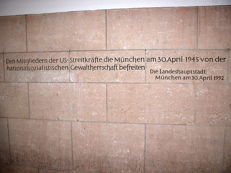 Memonial to Munichs Liberation by U.S. Forces in 1945