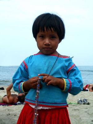 Young vendor (Avelina) - descendent of indigenous Huichols