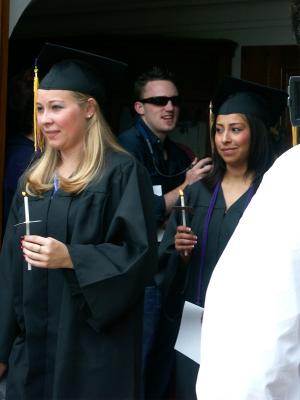 Exiting church ceremony