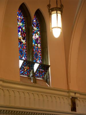 Intense stained glass colors grab your attention