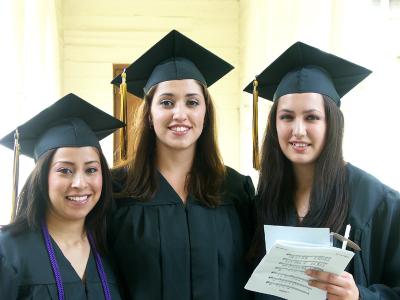 Amanda (left) with friends
