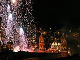 Viewing firework display from hostel