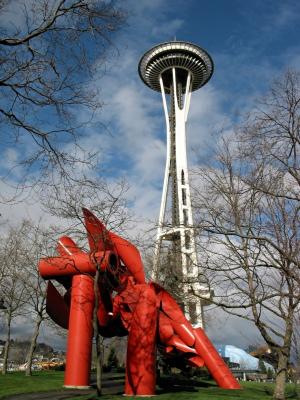 Red Art and Space Needle