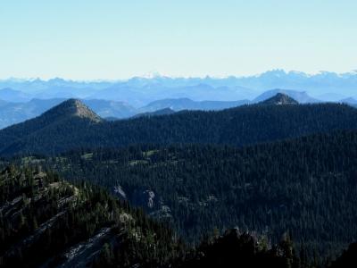 Hazy Cascade Peaks to the North
