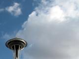 Space Needle and a Blue Sky