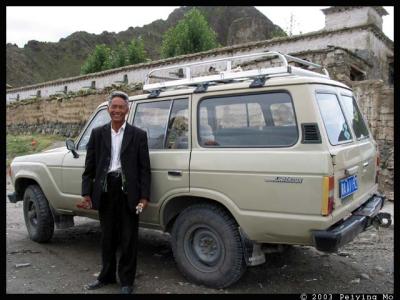 My driver and his Toyota Landcruiser