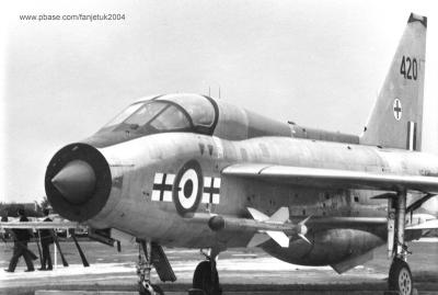 Lightning T.4 226 OCU @ Coltishall 1969