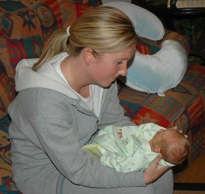 Nicole on Mom's first night out