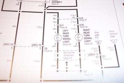 This is page 9-4 of the ETM.  We need to locate connectors C17 and C18