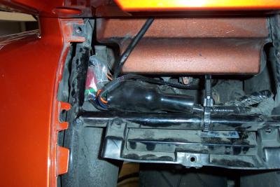 All connectors are now protected from the water spray of the rear wheel