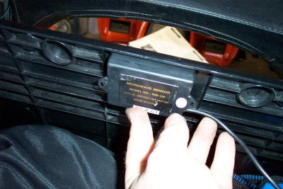 Instead, I decided to mount it INSIDE the trunk, facing forward. This position gives good response at the minimuim setting