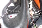 I routed the wires over to the right side glove box