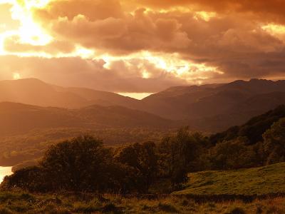 Sunset on the Langdales