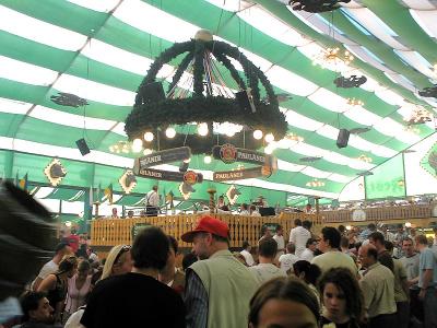 OKTOBERFEST CROWDED BEER TENT