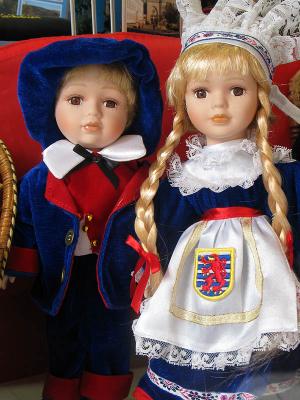 DOLLS DRESSED IN TRADITIONAL COSTUME