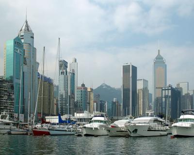 Hong Kong Skyline from Victoria Harbor