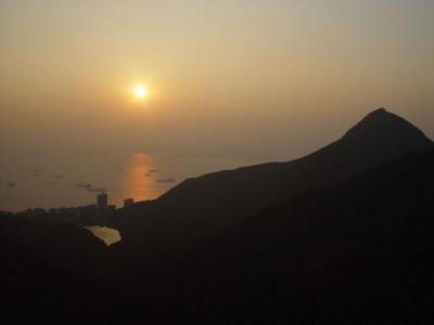 View from Victoria Peak at Sunset (Looking South)