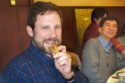 Sampling a Chicken Foot! (You're Supposed to Chew Each Toe Off the Foot, then Nibble the Skin Off What's Left)