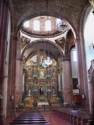 Interior of church in San Miguel