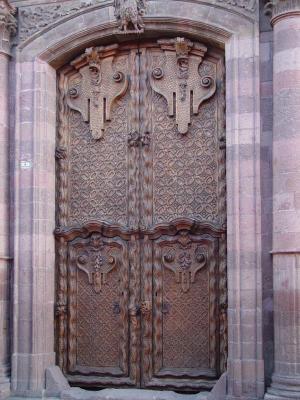 One of the many beautiful (and huge) doors in San Miguel.  These doors are 12-15 feet tall!